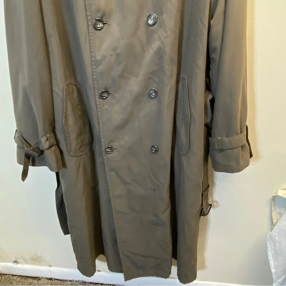 Vintage BILL BLASS Men’s Trench Coat With Hood Size XXL - Picture 7 of 16